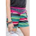 Multicolor Leopard Lagoon Shorts with Pockets